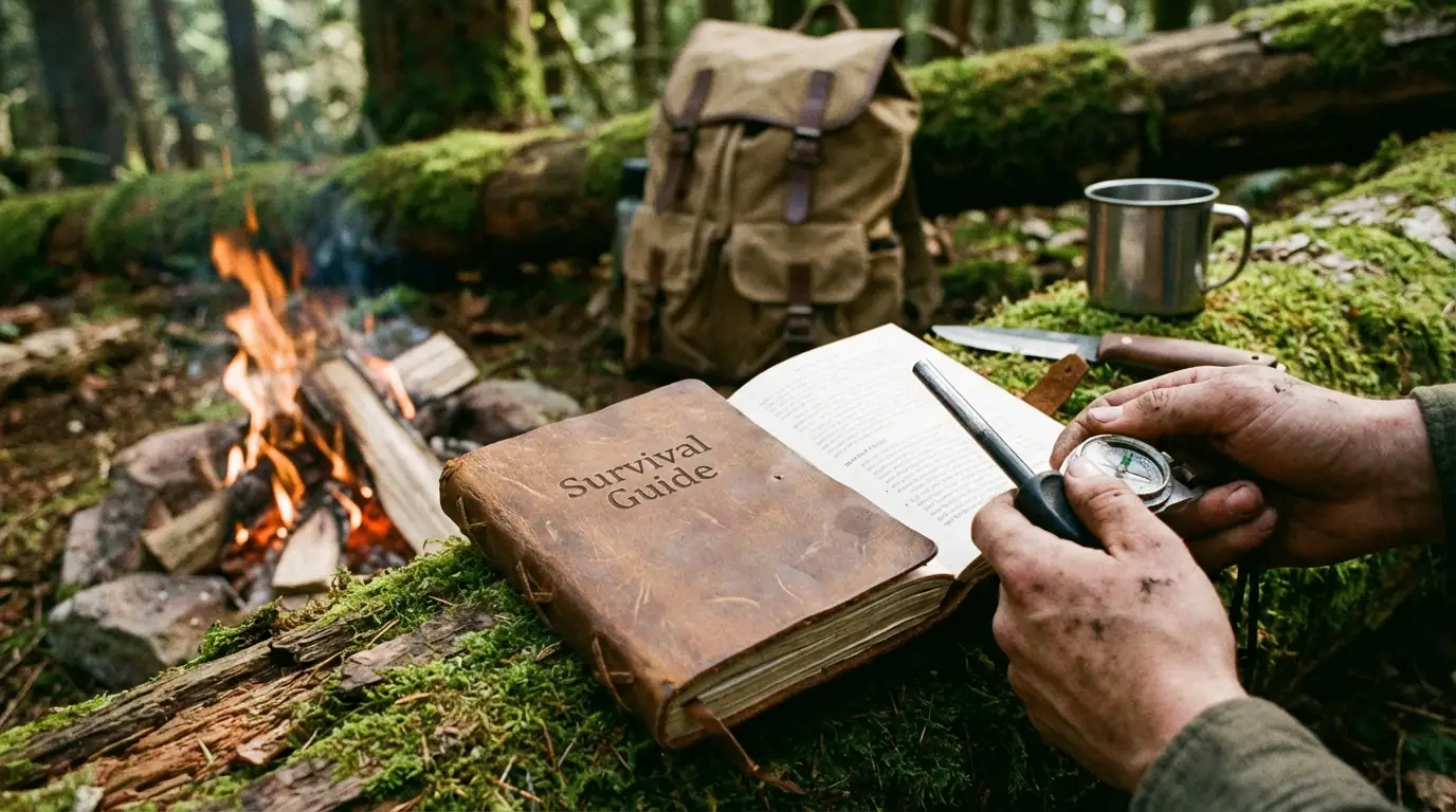 Guide de survie urbaine montrant l'équipement de base et la préparation