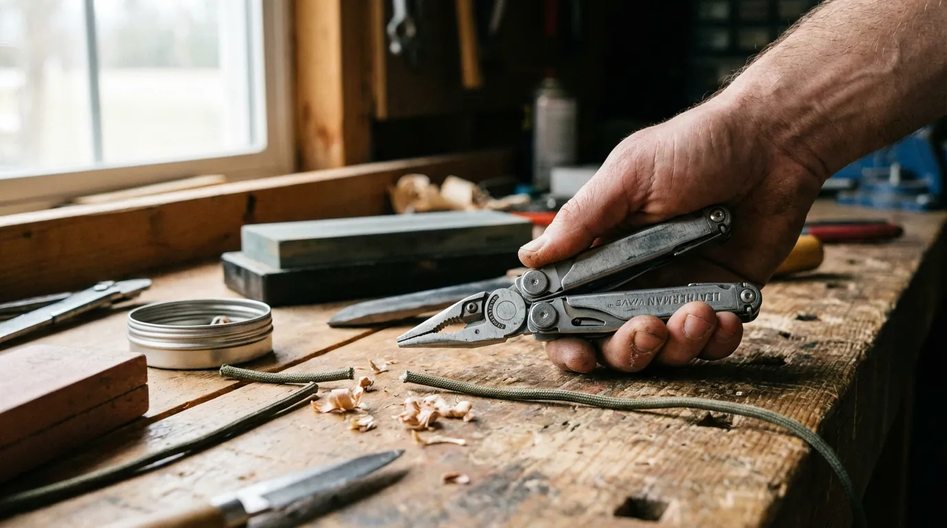 Leatherman Wave Plus ouvert montrant ses différents outils