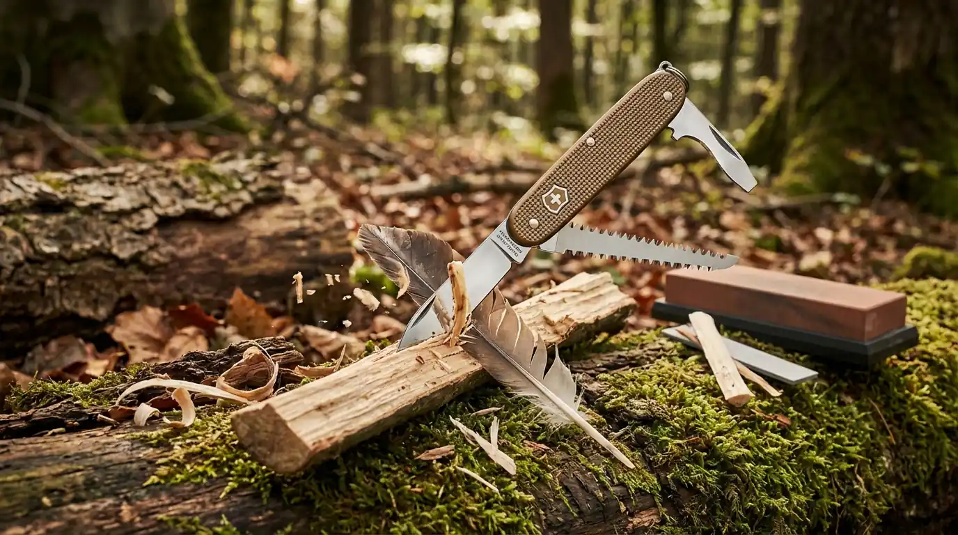Victorinox Trailmaster en action sur le terrain